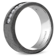 Load image into Gallery viewer, CrownRing Bleu Royale Tantalum, White Gold & Diamond Ring - Fifth Avenue Jewellers