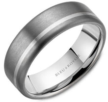 Load image into Gallery viewer, CrownRing Bleu Royale Tantalum & White Gold Ring - Fifth Avenue Jewellers