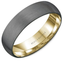 Load image into Gallery viewer, CrownRing Bleu Royale Tantalum & Yellow Gold Ring - Fifth Avenue Jewellers