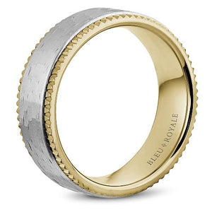 CrownRing Bleu Royale Yellow Gold Mens Band RYL-032Y75 - Fifth Avenue Jewellers