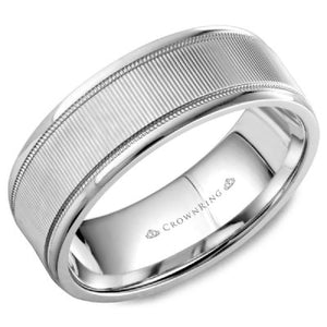 CrownRing Sandpaper & Polished Bands Special Order Collection - Fifth Avenue Jewellers