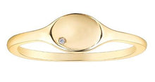 Load image into Gallery viewer, Diamond Accent Signet Ring - Fifth Avenue Jewellers