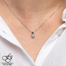 Load image into Gallery viewer, Diamond Cluster Pendant Necklace - Fifth Avenue Jewellers