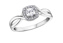 Load image into Gallery viewer, Diamond Halo Birthstone Ring - Fifth Avenue Jewellers