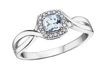 Load image into Gallery viewer, Diamond Halo Birthstone Ring - Fifth Avenue Jewellers