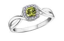 Load image into Gallery viewer, Diamond Halo Birthstone Ring - Fifth Avenue Jewellers