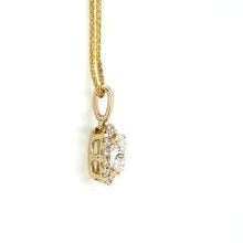 Load image into Gallery viewer, Diamond Halo Pendant In Yellow Gold - Fifth Avenue Jewellers