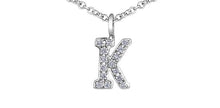 Load image into Gallery viewer, Diamond Initial Pendant Necklace - Fifth Avenue Jewellers