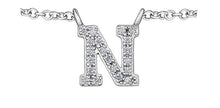 Load image into Gallery viewer, Diamond Initial Pendant Necklace - Fifth Avenue Jewellers