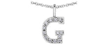 Load image into Gallery viewer, Diamond Initial Pendant Necklace - Fifth Avenue Jewellers