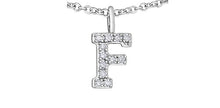 Load image into Gallery viewer, Diamond Initial Pendant Necklace - Fifth Avenue Jewellers