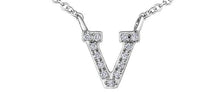 Load image into Gallery viewer, Diamond Initial Pendant Necklace - Fifth Avenue Jewellers