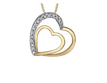 Load image into Gallery viewer, Double Heart Pendant Necklace - Fifth Avenue Jewellers