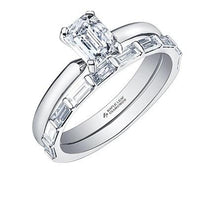 Load image into Gallery viewer, Emerald Cut Diamond Solitaire Ring .70ct - Fifth Avenue Jewellers