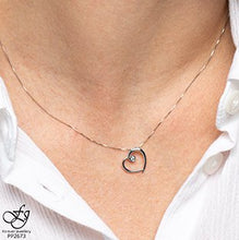 Load image into Gallery viewer, Freehand Diamond Heart Pendant Necklace - Fifth Avenue Jewellers