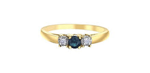 Load image into Gallery viewer, Gemstone & Diamond Three Stone Ring - Fifth Avenue Jewellers