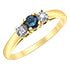 Load image into Gallery viewer, Gemstone & Diamond Three Stone Ring - Fifth Avenue Jewellers