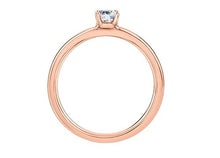 Load image into Gallery viewer, Geometric Solitaire In Rose Gold - Fifth Avenue Jewellers