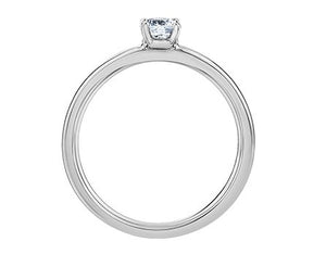 Geometric Solitaire In White Gold - Fifth Avenue Jewellers