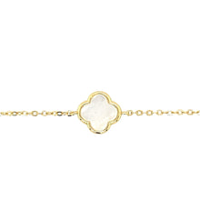 Load image into Gallery viewer, Gold Plated Clover Station Bracelet - Fifth Avenue Jewellers