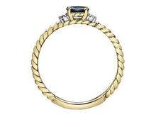 Load image into Gallery viewer, Gold Twist Gemstone Ring - Fifth Avenue Jewellers