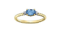 Load image into Gallery viewer, Gold Twist Gemstone Ring - Fifth Avenue Jewellers