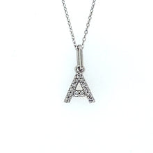Load image into Gallery viewer, Icicles Diamond & Gold Initial Pendant Necklaces - Fifth Avenue Jewellers