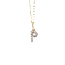 Load image into Gallery viewer, Icicles Diamond & Gold Initial Pendant Necklaces - Fifth Avenue Jewellers