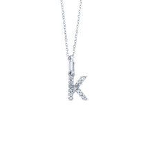 Load image into Gallery viewer, Icicles Diamond & Gold Initial Pendant Necklaces - Fifth Avenue Jewellers