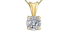 Load image into Gallery viewer, Illuminaire Diamond Solitaire Necklace - Fifth Avenue Jewellers