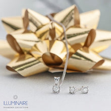 Load image into Gallery viewer, Illuminaire Diamond Stud Earrings - Fifth Avenue Jewellers