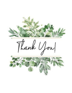 Joyfully Created "Thank You" Foliage Card - Fifth Avenue Jewellers