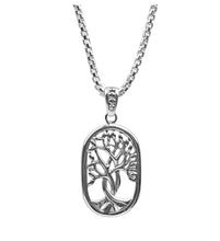 Load image into Gallery viewer, Keith Jack Open Tree Of Life Dog-tag Necklace - Fifth Avenue Jewellers