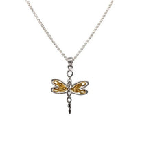 Load image into Gallery viewer, Keith Jack Petite Dragonfly Pendant With 10K Gold - Fifth Avenue Jewellers