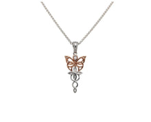 Load image into Gallery viewer, Keith Jack Petite Silver Butterfly Necklace - Fifth Avenue Jewellers