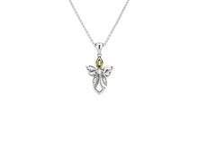 Load image into Gallery viewer, Keith Jack Sterling Silver and 10k Yellow Gold Guardian Angel Pendant - Fifth Avenue Jewellers