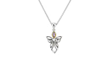 Load image into Gallery viewer, Keith Jack Sterling Silver and 10k Yellow Gold Guardian Angel Pendant - Fifth Avenue Jewellers