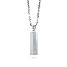 Load image into Gallery viewer, Mens Rectangular Tube Urn Necklace - Fifth Avenue Jewellers