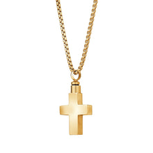 Load image into Gallery viewer, Mens Stainless Steel Cross Urn Pendants - Fifth Avenue Jewellers