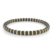Load image into Gallery viewer, Mens Two Tone Stainless Steel Bead Bracelet - Fifth Avenue Jewellers
