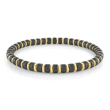 Load image into Gallery viewer, Mens Two Tone Stainless Steel Bead Bracelet - Fifth Avenue Jewellers