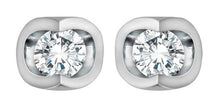Load image into Gallery viewer, Mezza Luna Diamond Stud Earrings - Fifth Avenue Jewellers