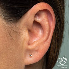 Load image into Gallery viewer, Mezza Luna Diamond Stud Earrings - Fifth Avenue Jewellers