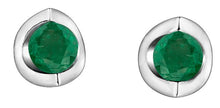 Load image into Gallery viewer, Mezza Luna Gemstone Stud Earrings - Fifth Avenue Jewellers
