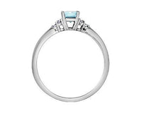 Load image into Gallery viewer, Modern Aquamarine And Diamond Ring - Fifth Avenue Jewellers