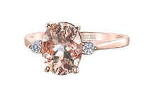Load image into Gallery viewer, Morganite Solitaire With Diamond Accents - Fifth Avenue Jewellers