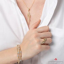 Load image into Gallery viewer, Openwork Willow Leaf Pendant Necklace - Fifth Avenue Jewellers