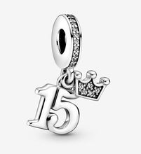 Load image into Gallery viewer, Pandora 15th Birthday Dangle Charm - Fifth Avenue Jewellers