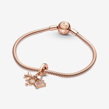 Load image into Gallery viewer, Pandora Airplane, Globe & Suitcase Triple Dangle Charm - Fifth Avenue Jewellers