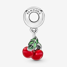 Load image into Gallery viewer, Pandora Asymmetrical Cherry Fruit Dangle Charm - Fifth Avenue Jewellers